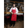BLS 5 Bib Apron Basic with Buckle and Pocket - red - Stck