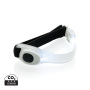Veiligheids LED armband, wit, zwart