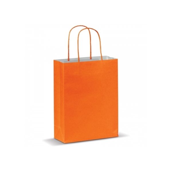 Draagtas papier klein 120g/m² - Oranje