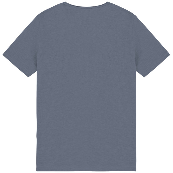 Slub heren T-shirt met onafgewerkte randen Mineral Grey S