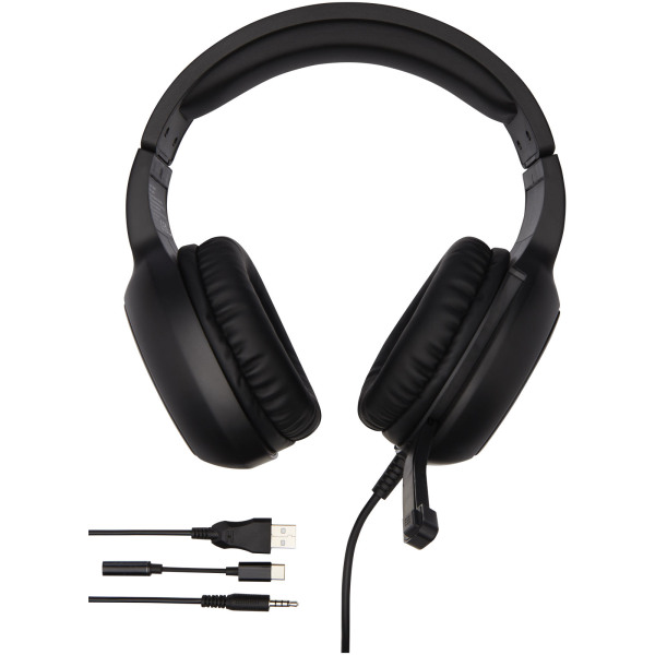 Gleam gaming headphones - Solid black