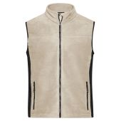 Men's Workwear Fleece Vest - STRONG - - stone/black - 6XL