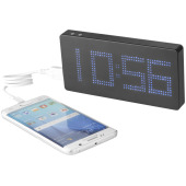 Clok powerbank 8000 mAh met LED display en klok Clok powerbank 8000 mAh met LED display en klok