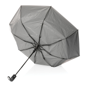 21" Impact AWARE™ RPET 190T Pongee flerfarvet mini paraply, sølv