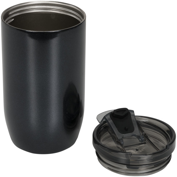 Lagom 380 ml koper vacuüm geïsoleerde beker - Zwart glanzend
