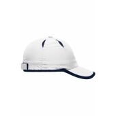 MB6156 6 Panel Micro-Edge Sports Cap wit/navy one size