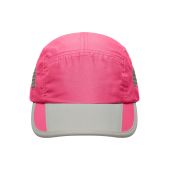 MB6522 5 Panel Sportive Cap - pink/light-grey - one size