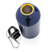 Aluminum sportfles met karabijnhaak, blauw