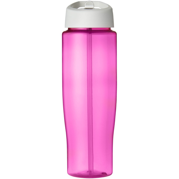 H2O Active® Tempo 700 ml spout lid sport bottle - Pink/White