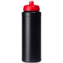 Baseline® Plus 750 ml drinkfles met sportdeksel - Zwart/Rood