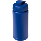 Baseline® Plus 500 ml sportfles met flipcapdeksel - Blauw