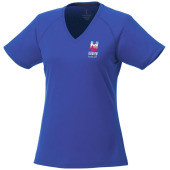 Amery Cool Fit kortärmad V-ringad t-shirt dam - Blå - S