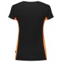 T-shirt Bicolor Dames 102003 Black-Orange 3XL
