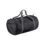 Packaway Barrel Bag, Black/Black, ONE, BagBase