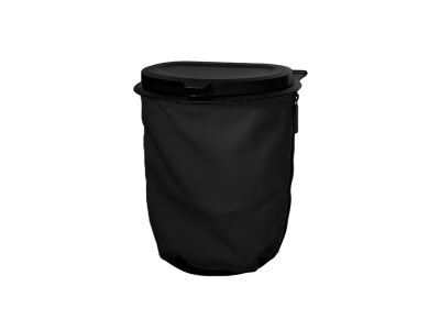 Flextrash voor in de badkamer / huis - zwart Flextrash voor in de badkamer / huis - zwart