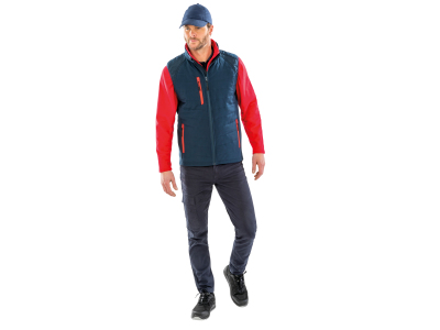 Black compass gewatteerde softshell bodywarmer Black compass gewatteerde softshell bodywarmer