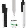 Ballpoint Pen e-Infinity Recycled White Black