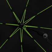 STORMaxi - Arodynamische stormparaplu - Handopening - Windproof -  92 cm - Zwart / Lime groen