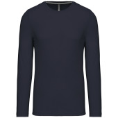 Men's long-sleeved crew neck T-shirt Navy L