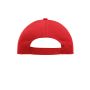 MB092 5 Panel Cap Heavy Cotton rood one size