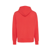 Iqoniq Yoho gerecycled katoen relaxed hoodie, luscious red (S)