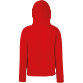 Lady-fit Premium Hooded Sweat Jacket (62-118-0) Red L