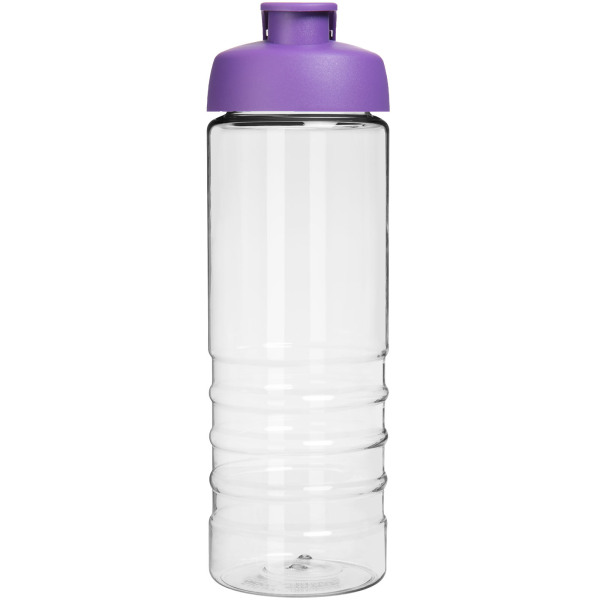 H2O Active® Treble 750 ml flip lid sport bottle - Transparent/Purple