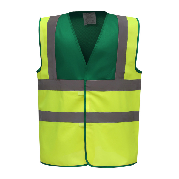 Hi-Vis Waistcoat Paramedic Green / Hi Vis Yellow 3XL