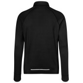 Men's Sports Shirt Half-Zip - black - S