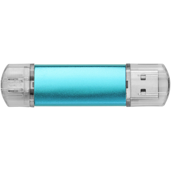 Aluminium On-the-Go (OTG) USB-stick - Blauw - 64GB