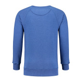 L&S Heavy Sweater Raglan Crewneck for him royal blue heather L