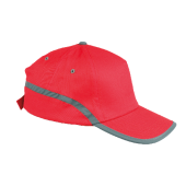 Cap 5 panel met reflecterende band en klittenbandsluiting Cap 5 panel met reflecterende band en klittenbandsluiting