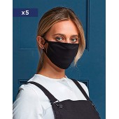Herbruikbaar beschermingsmasker - AFNOR UNS 1 - pak van 5 masker Black One Size