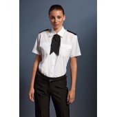 Ladies Pilot Short Sleeved Shirt White 8 UK