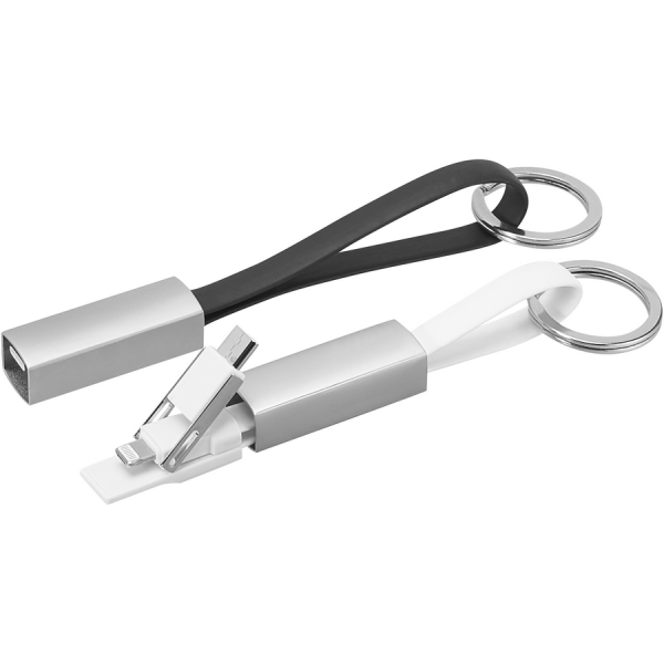 3-in-1 Keyring cable black