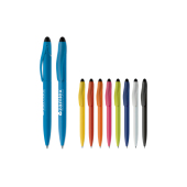 Balpen Touchy stylus hardcolour - Wit / Zwart