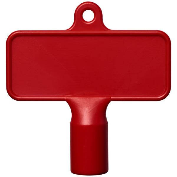 Maximilian rechthoekige meterbox hulpsleutel - Rood
