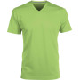 T-shirt V-hals korte mouwen Lime 3XL