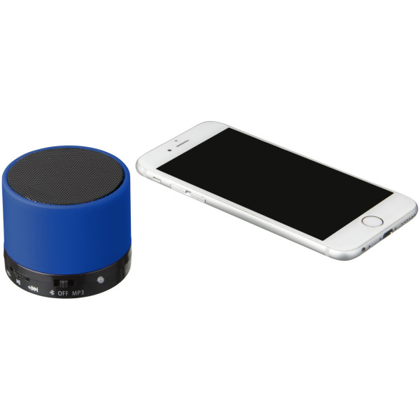 Duck cilinder Bluetooth® speaker met rubberen afwerking - Koningsblauw