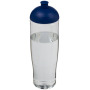 H2O Active® Tempo 700 ml bidon met koepeldeksel - Transparant/Blauw