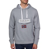 Burgee SUM 3 sweater met capuchon Medium grey melange XXL