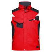 Workwear Vest - STRONG - - red/black - S