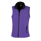 Core Ladies Printable Softshell Bodywarmer Purple / Black XL