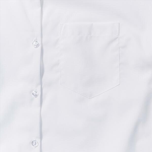RUS Ladies SS Clas. Pure Cotton Poplin Shirt, White, 3XL