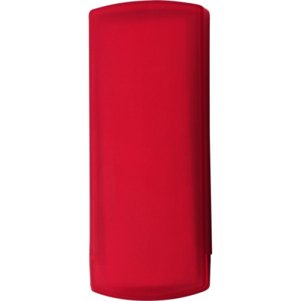 Plastic case with plasters Pocket red