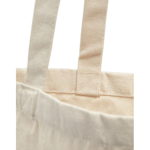 Canvas Cotton Bag LH with Gusset - Natural - One Size
