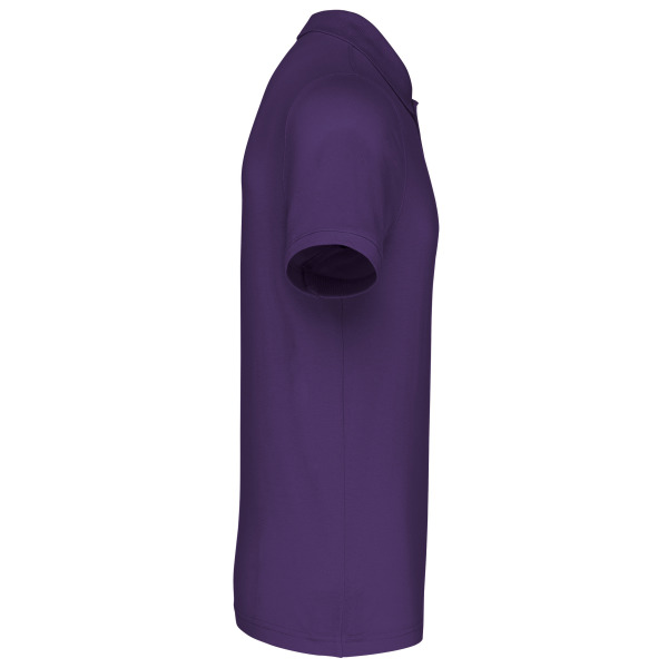 Piqué-herenpolo korte mouwen Purple L