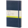 Moleskine Classic L hardcover notitieboek - effen - Saffier blauw