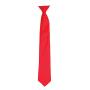 'Colours' Satin Clip Tie, Strawberry Red, ONE, Premier