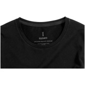 Ponoka biologisch dames t-shirt met lange mouwen - Zwart - L